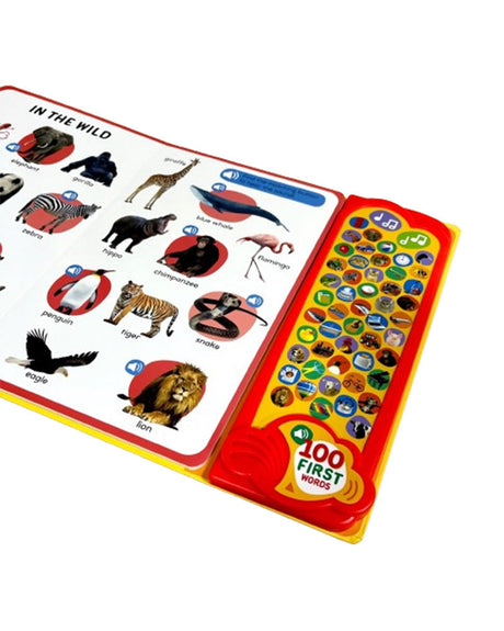 50 Button Photo Sound Book - First Words