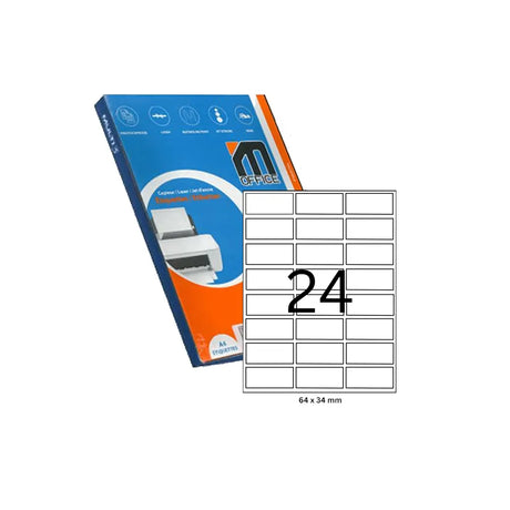M.Office Étiquettes Adhésives A4 Format 64x34