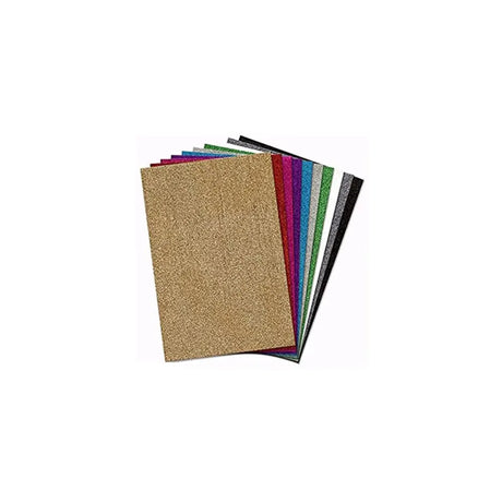 M.School Papier Mousse avec Paillettes 24x32 cm - Pack de 10 Feuilles