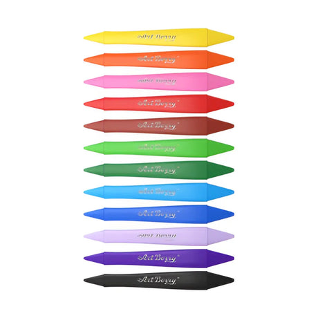 Erichkrause Boîte de 12 Crayon à Cire Double Tête 11cm