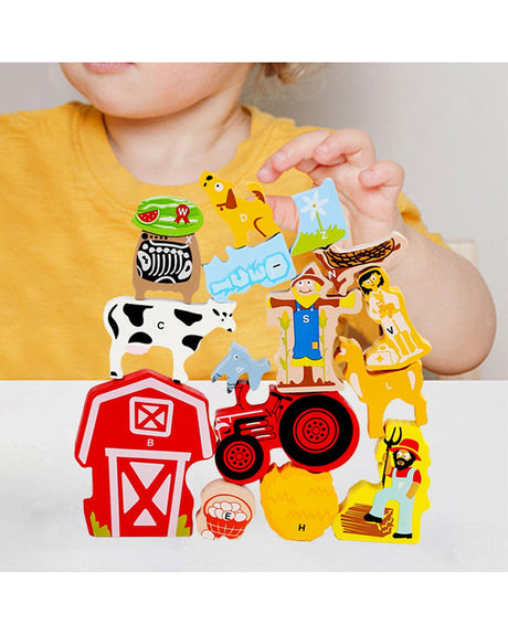 Wooden Balance Blocks La Ferme 18M+