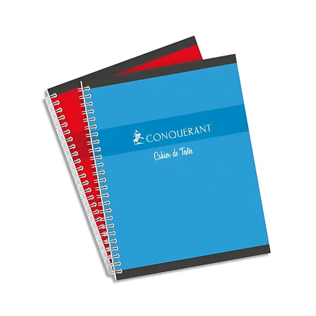 Conquerant C7 Cahier de Texte Spiralé 148 Pages 17x22cm Grands Carreaux Seyès