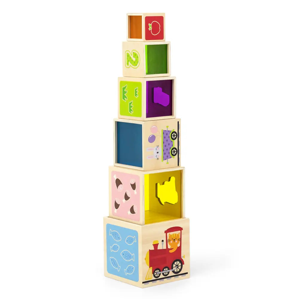 Viga Toys Interlocking & Stacking Blocks 18M+