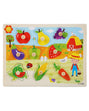 Puzzle Encastrable En Bois les Fruits 18M+
