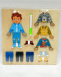 Puzzle En Bois Personnage Garçon & Ardoise 3ans+