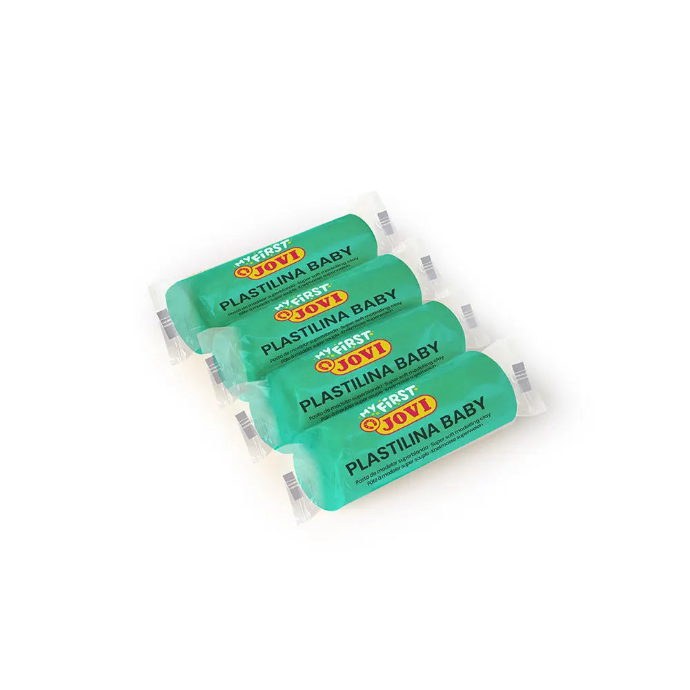 Jovi Boîte de 18 Pains de Pâte à Modeler Super Souple Baby 38g - Vert