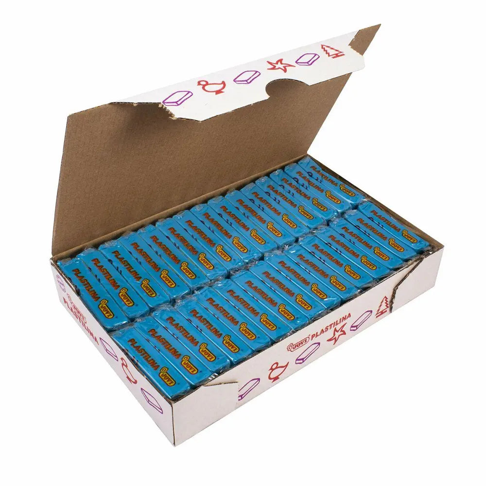 Jovi Boîte de 30 Pâtes à Modeler 50g - Bleu Clair