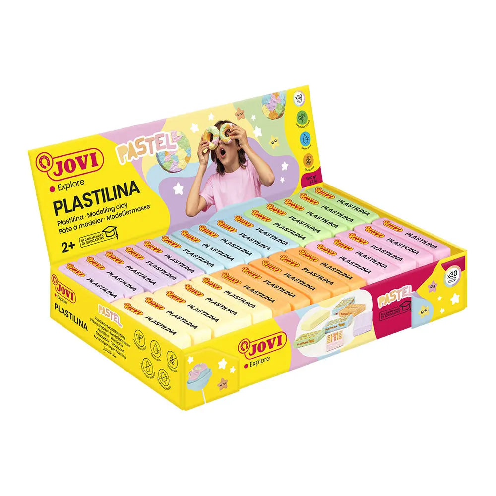 Jovi  Boîte de 30 Pains de 50g - Assortis Pastel