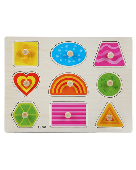 Puzzle Encastrable En Bois les Formes 18M+
