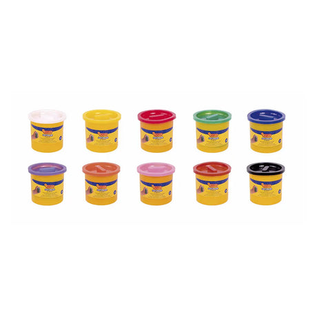 Jovi pack de 10 Pots de 110 Grs / Pate a Modler Douce Couleurs Assortis 