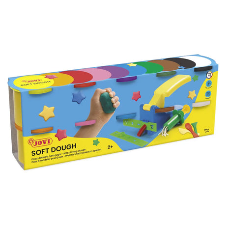 Jovi pack de 10 Pots de 110 Grs / Pate a Modler Douce Couleurs Assortis 