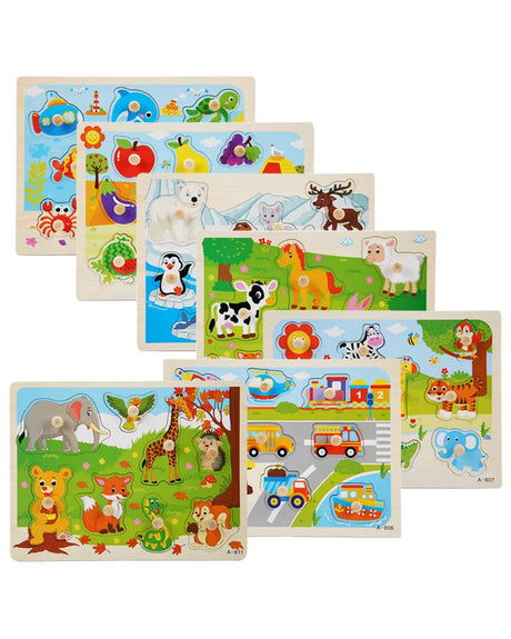 Puzzle Encastrable En Bois les Fruits 18M+