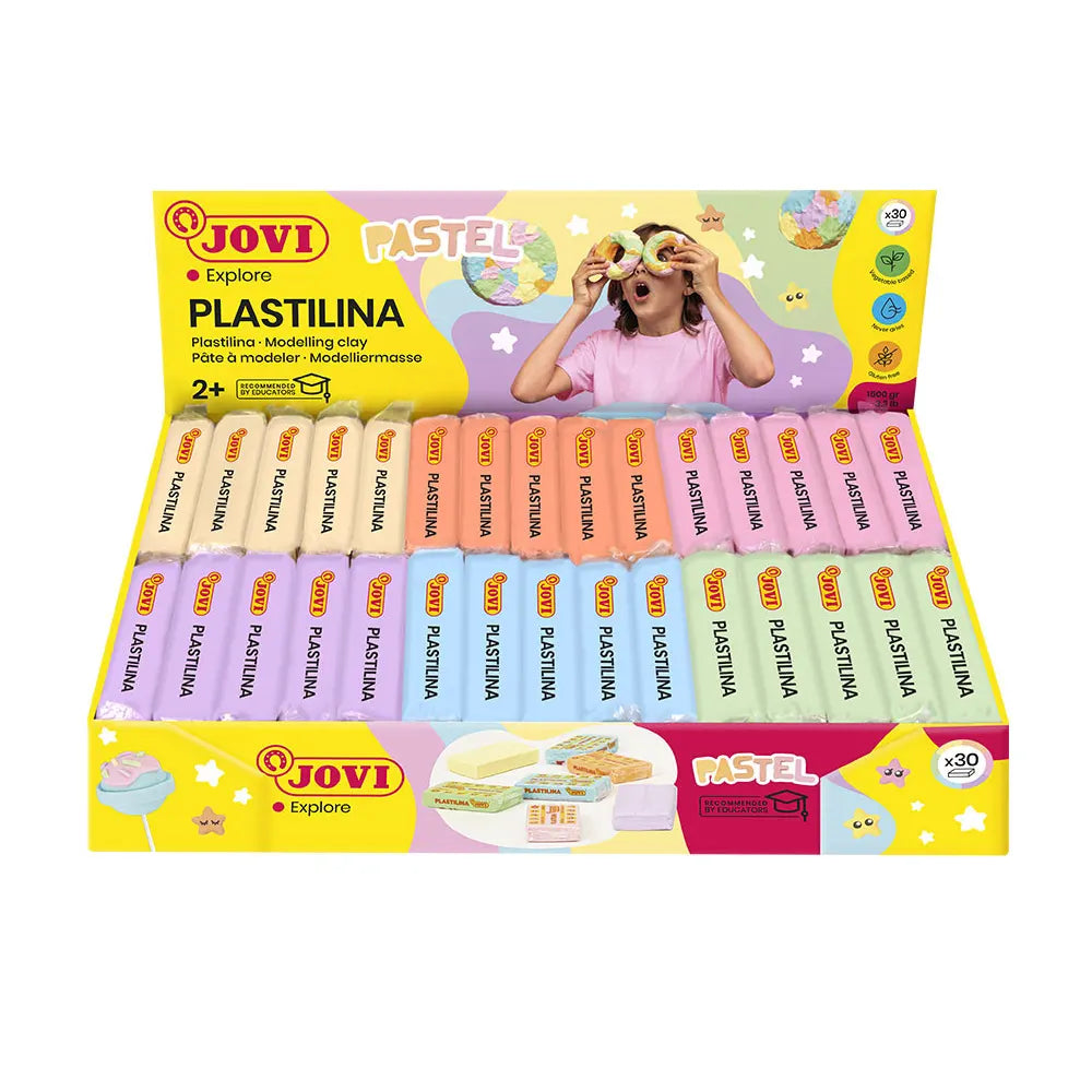 Jovi  Boîte de 30 Pains de 50g - Assortis Pastel